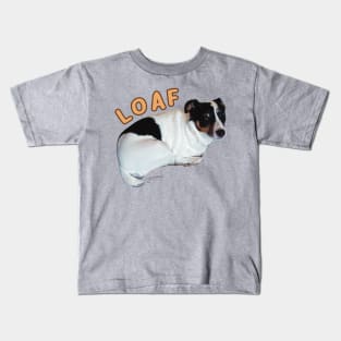 loaf dog funny meme jack russel Kids T-Shirt